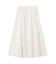 サテンフレアスカート