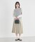 タックプリーツミディスカート