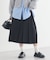 タックプリーツミディスカート