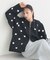 ダブルジップドットカーディガン