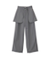 ラップスカート付きパンツ