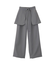 ラップスカート付きパンツ