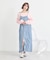 ダブルジップデニムキャミワンピース