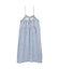ダブルジップデニムキャミワンピース