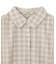 シャーリングスリーブチェックシャツ