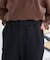 セルフカットリブフレアパンツ
