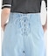 【WEB限定】フロントZIPバックレースアップデニム