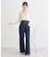 【WEB限定】フロントZIPバックレースアップデニム