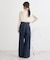 【WEB限定】フロントZIPバックレースアップデニム