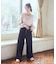 【WEB限定】フロントZIPバックレースアップデニム
