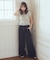 【WEB限定】フロントZIPバックレースアップデニム