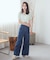 【WEB限定】フロントZIPバックレースアップデニム