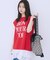 フレンチスリーブプリントTシャツ