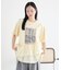 異素材ドッキンググラフィックTシャツ