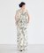 【セットアップ対応】前後2WAYフラワーノースリーブブラウス
