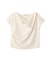 フレンチスリーブドットドレーププルオーバー