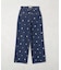 刺繍ワイドデニムパンツ