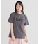 フロッキープリントTシャツ