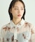 花柄シアーシャツ