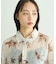 花柄シアーシャツ
