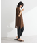 半袖メッシュドッキングチュニック