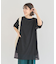 半袖メッシュドッキングチュニック