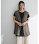 麻調ミディ丈ZIPベスト