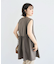 麻調ミディ丈ZIPベスト