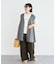 麻調ミディ丈ZIPベスト