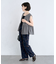 麻調ペプラムzipベスト