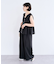 麻調ペプラムzipベスト