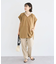 きれいシルエット麻調パンツ(テーパード)
