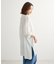 ターンバック長袖レーヨンチュニック