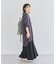 ターンバック長袖レーヨンチュニック
