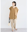 ドロストネックフレンチスリーブブラウス