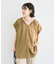 ドロストネックフレンチスリーブブラウス