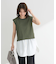 ・Petit Fleur ノースリリネンライクニット