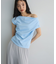 ドレープオフショルフレンチ袖Tシャツ