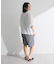 接触冷感七分袖カーディガン