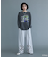 VILLAINS/ピグメントプリント長袖Tシャツ
