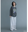 VILLAINS/ピグメントプリント長袖Tシャツ
