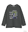 VILLAINS/ピグメントプリント長袖Tシャツ