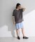 ・ELENCARE DUE ストライプショートパンツ
