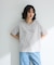 箔プリントフェミニンロゴTシャツ