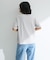 箔プリントフェミニンロゴTシャツ