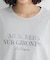 箔プリントフェミニンロゴTシャツ