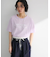 箔プリントフェミニンロゴTシャツ