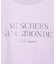 箔プリントフェミニンロゴTシャツ