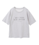 箔プリントフェミニンロゴTシャツ