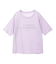 箔プリントフェミニンロゴTシャツ